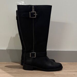 Kelly & Katie Black Over the Knee Boots